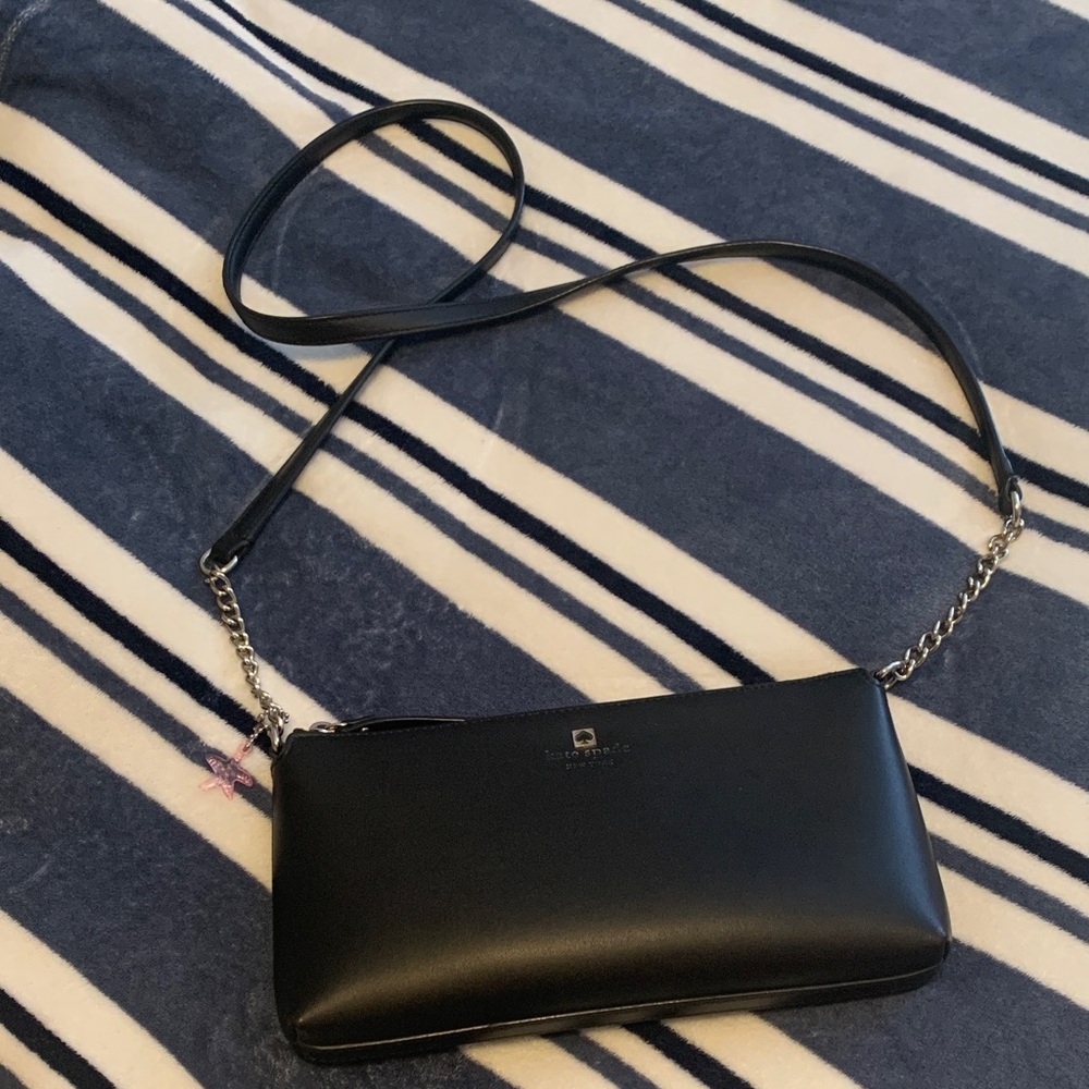 Kate Spade Black Crossbody Bag with Chain Strap